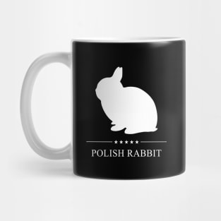 Polish Rabbit White Silhouette Mug